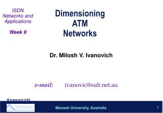 Dimensioning ATM Networks