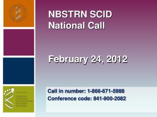 NBSTRN SCID National Call February 24, 2012