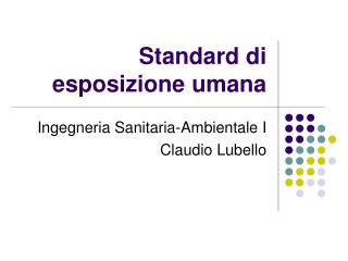 Standard di esposizione umana