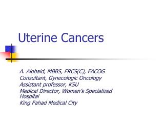 Uterine Cancers