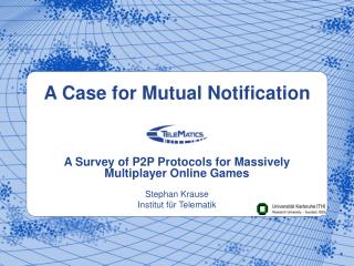 A Case for Mutual Notification