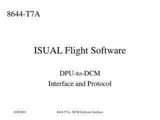 ISUAL Flight Software