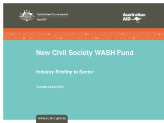 New Civil Society WASH Fund