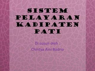 SISTEM PELAYARAN KADIPATEN PATI