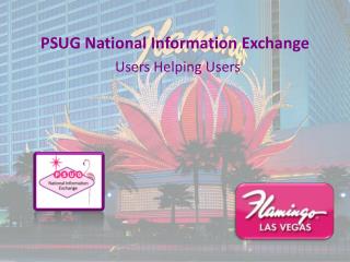 PSUG National Information Exchange