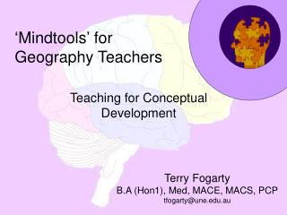 ‘Mindtools’ for Geography Teachers