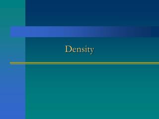 Density