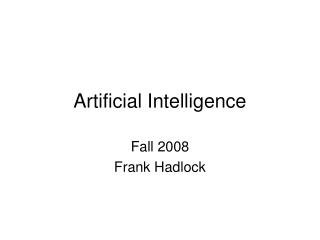 Artificial Intelligence