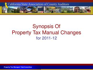 Property Tax Managers’ Sub-Committee