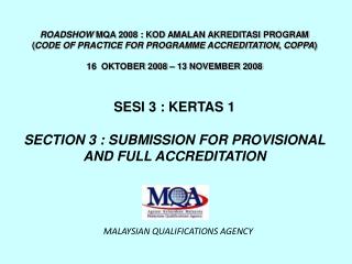 MALAYSIAN QUALIFICATIONS AGENCY