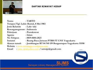 DAFTAR RIWAYAT HIDUP