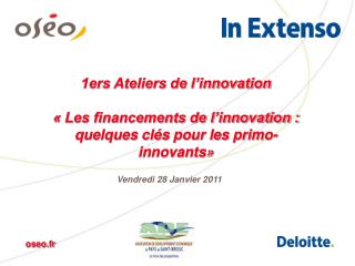 1ers Ateliers de l’innovation