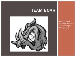 TEAM BOAR