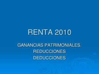 RENTA 2010