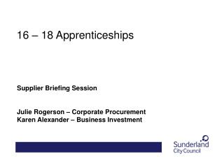 16 – 18 Apprenticeships