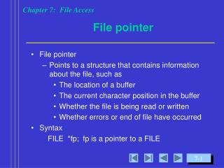 File pointer