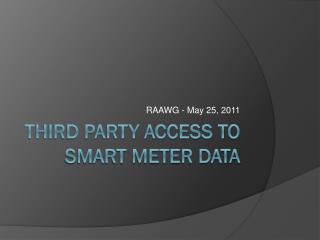 third party access to smart meter data