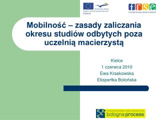 Mobilność – zasady zaliczania okresu studiów odbytych poza uczelnią macierzystą