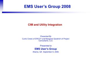 CIM and Utility Integration