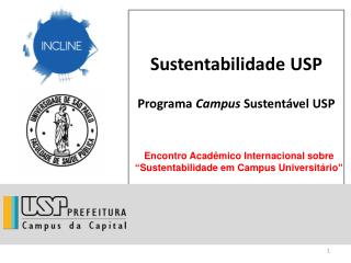 Sustentabilidade USP Programa Campus Sustentável USP