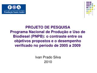 Ivan Prado Silva 2010