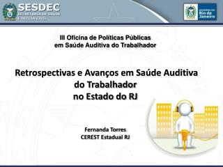 Fernanda Torres CEREST Estadual RJ