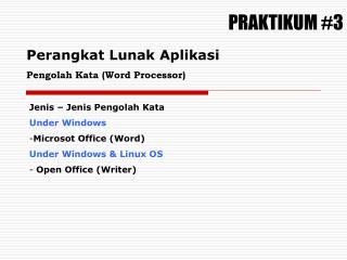 PRAKTIKUM #3