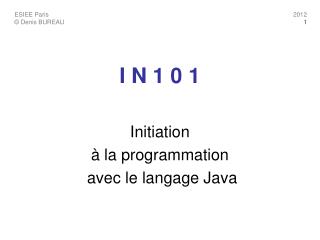 I N 1 0 1