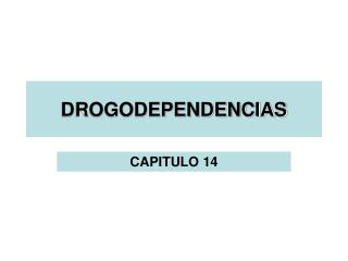 DROGODEPENDENCIAS