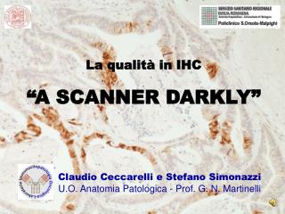 La qualità in IHC “A SCANNER DARKLY”