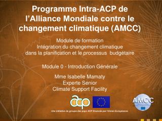 Programme Intra-ACP de l’Alliance Mondiale contre le changement climatique (AMCC)