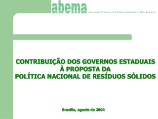 Associação Brasileira de Entidades Estaduais de Meio Ambiente