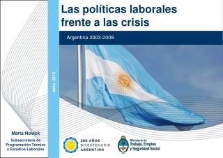 Las políticas laborales frente a las crisis