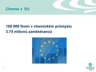 100 000 firem v chemickém průmyslu 3.75 milionů zaměstnanců