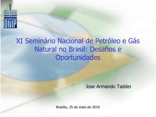 XI Seminário Nacional de Petróleo e Gás Natural no Brasil: Desafios e Oportunidades