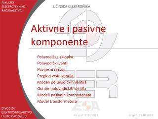 Aktivne i pasivne komponente