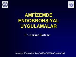 AMFİZEMDE ENDOBRONŞİYAL UYGULAMALAR