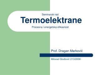 Termoelektrane