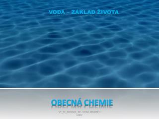 OBECNÁ CHEMIE