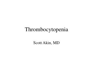 Thrombocytopenia