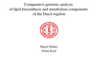 Comparative genomic analysis of lipid biosynthesis and metabolism components of the DnaA regulon