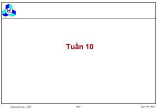 Tuần 10