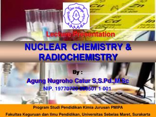 NUCLEAR CHEMISTRY &amp; RADIOCHEMISTRY