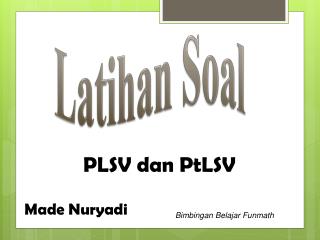 Latihan Soal