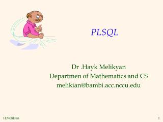 PLSQL