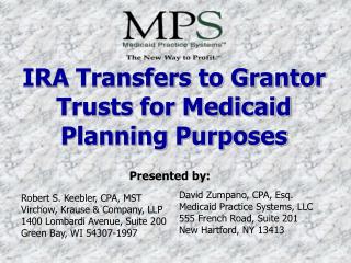 IRA Transfers to Grantor Trusts for Medicaid Planning Purposes