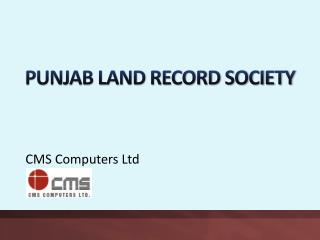 PUNJAB LAND RECORD SOCIETY