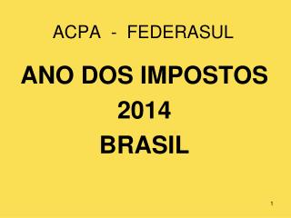 ACPA - FEDERASUL