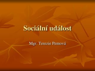 Sociální událost