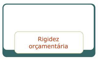 Rigidez orçamentária